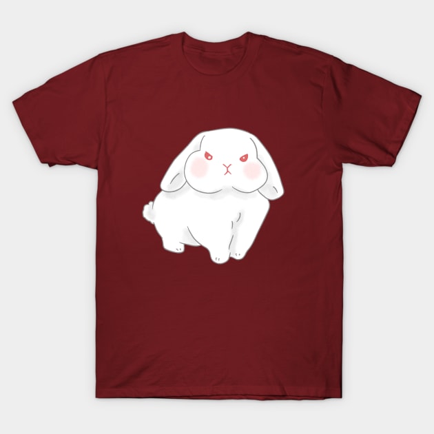 Angry Chubby Rew Holland Lop Rabbit | Bunniesmee T-Shirt by GambarGrace